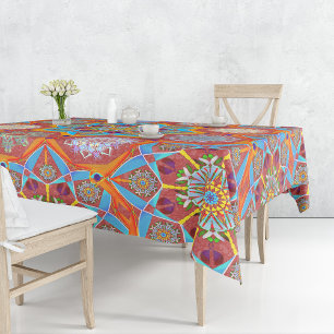 Octo helderder arabesque Moorse rode stijl Tafelkleed