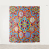 Octo helderder arabesque Moorse rode stijl Wandkleed (Voorkant)