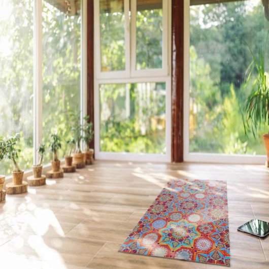 Octo helderder arabesque Moorse rode Yoga Mat