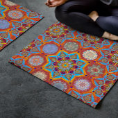 Octo helderder arabesque Moorse rode Yoga Mat