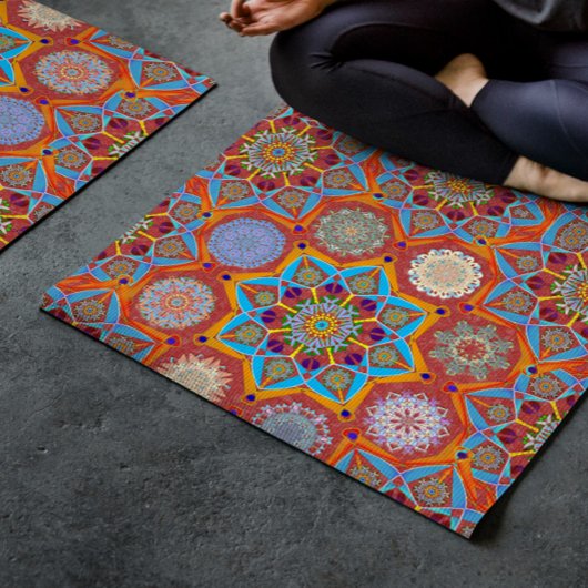 Octo helderder arabesque Moorse rode Yoga Mat