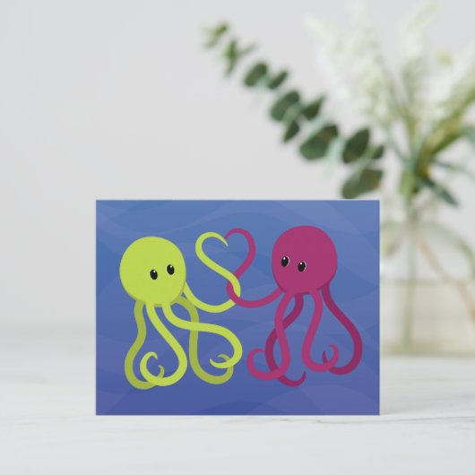 Octo Love Briefkaart (Staand voorkant)