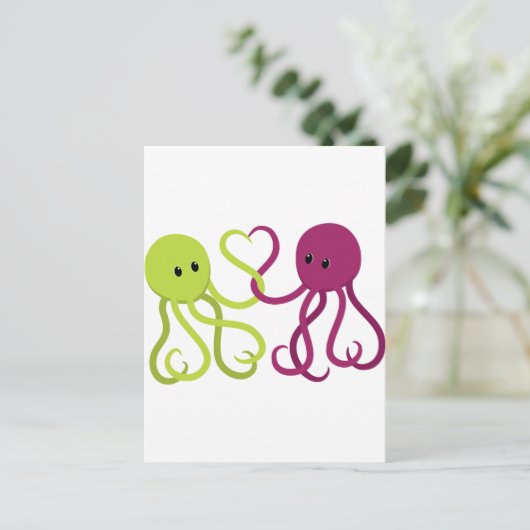 Octo Love Briefkaart (Staand voorkant)