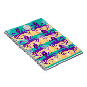 Octo Party Octopus Pattern Cute Zee Creature Notitieboek (Rechterzijde)