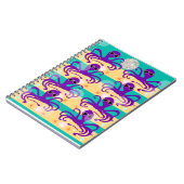 Octo Party Octopus Pattern Cute Zee Creature Notitieboek (Linkerzijde)