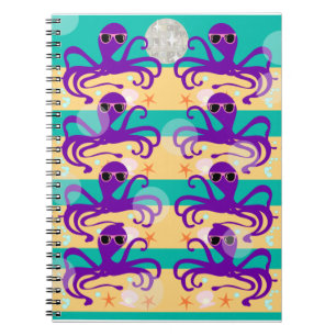 Octo Party Octopus Pattern Cute Zee Creature Notitieboek