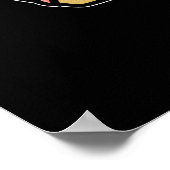 Octo-pie Funny Octopus Pie Dark BG Poster (Hoek)