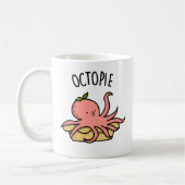 Octo-pie Funny Octopus Pie Pun Koffiemok (Links)