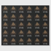 Octo-poos Funny Octopus Pun Dark BG Cadeaupapier (Vlak)