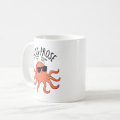 Octo-proza Funny Octopus Pun Koffiemok (Voorkant links)