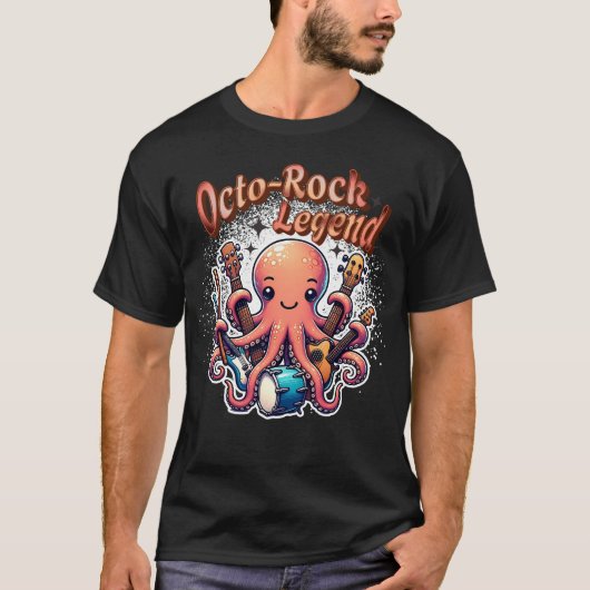 Octo-Rock Legend Octopus T-shirt (Voorkant)