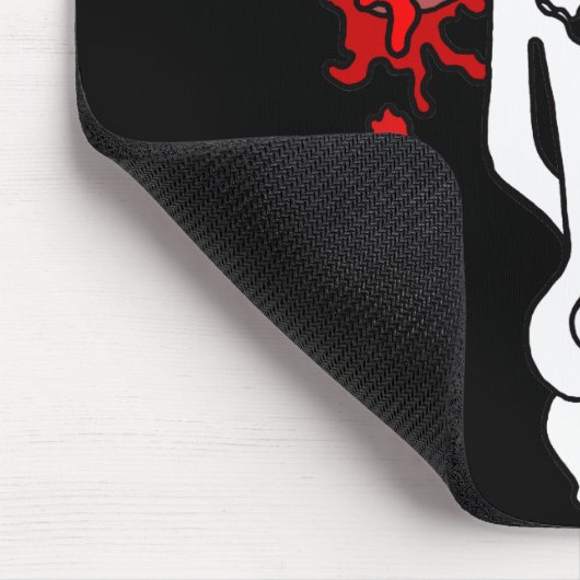 Octo schedel rood muismat (Hoek)