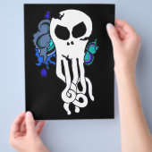 Octo schedelblauw flyer (Hand)