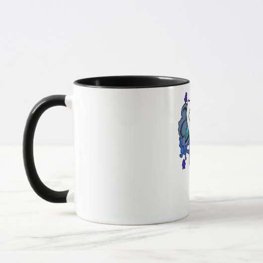 Octo schedelblauw mok (Links)