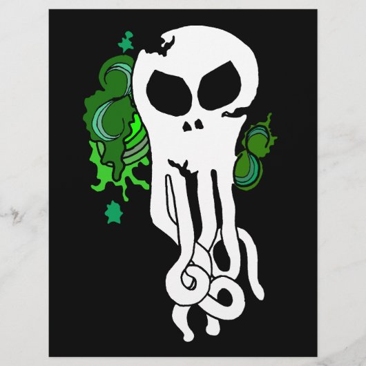 Octo schedelgroen flyer (Voorkant)