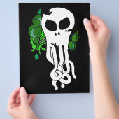 Octo schedelgroen flyer (Hand)