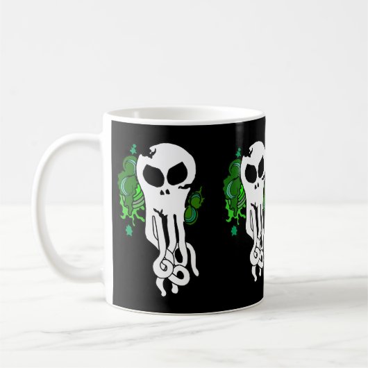 Octo schedelgroen koffiemok (Links)