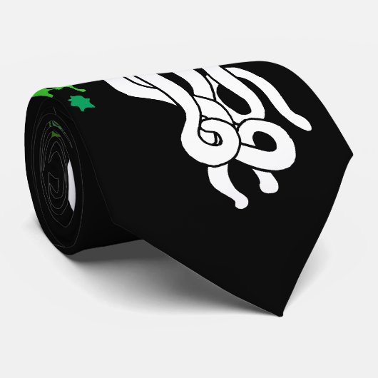 Octo schedelgroen stropdas (Opgerold)