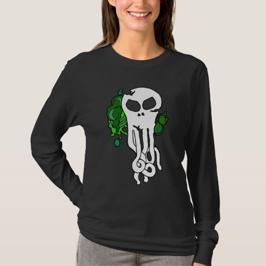 Octo schedelgroen t-shirt (Voorkant)