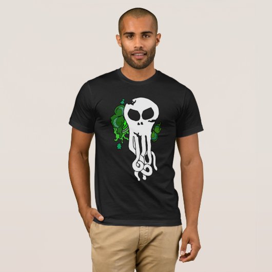 Octo schedelgroen t-shirt (Voorkant volledig)