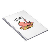 Octo-taart Grappige Octopus Taart Standaard Notitieboek (Rechterzijde)