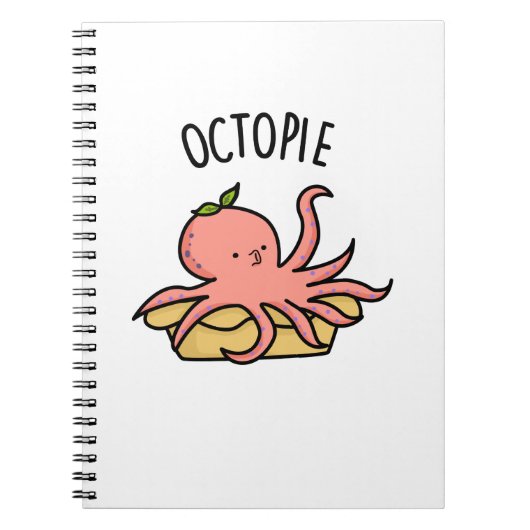 Octo-taart Grappige Octopus Taart Standaard Notitieboek (Voorkant)