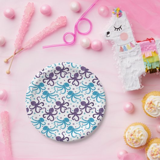 Octo The Octopus en Friends Papieren Bordje (Feest)