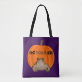 Octoader Halloween Pun With Toad Holiday Fun Tote Bag (Voorkant)