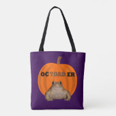 Octoader Halloween Pun With Toad Holiday Fun Tote Bag (Achterkant)