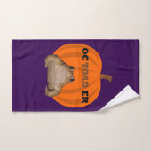 Octoader Halloween-spreekwoord met pad-vakantiesfe Bad Handdoek (Handdoek)