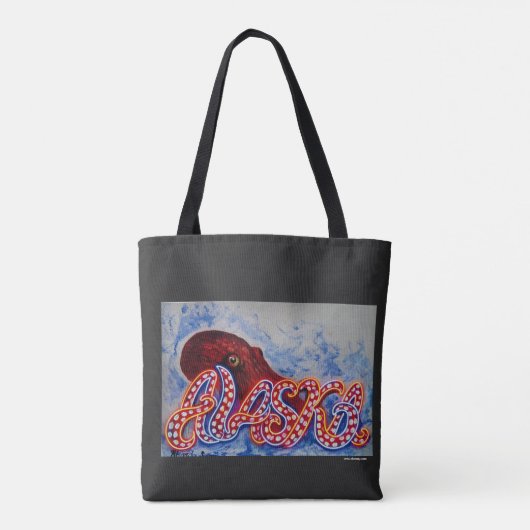 OctoAlaska & Borealis Run Tote Bag (Achterkant)