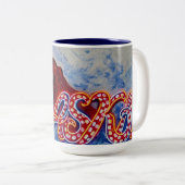 OctoAlaska mug Tweekleurige Koffiemok (Voorkant rechts)