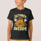 October 1995 30 Years Of Being Awesome Funny Hallo T-shirt (Voorkant)