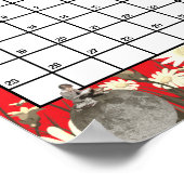 October 2026 Monthly Calendar Astrological Poster (Hoek)