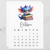 October Baby Dragon Cozy Storybook Fantasy (Voorkant / Achterkant)