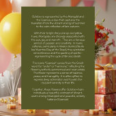 October Birth Flower Birthday Card | Marigolds Kaart