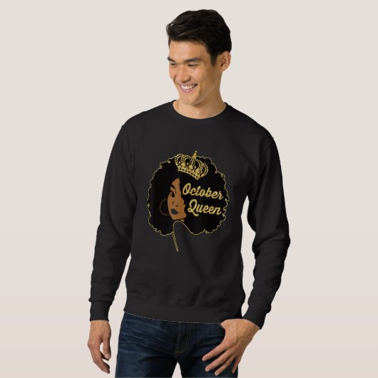 October Black Queen Shirt October Queen (Voorkant volledig)