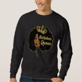 October Black Queen Shirt October Queen (Voorkant)