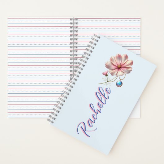 October Bloom & Gemstone Muse – Personalized Birth Notitieboek (Binnen)