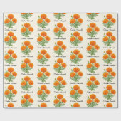 October Flamingobloemen Cadeaupapier (Vlak)