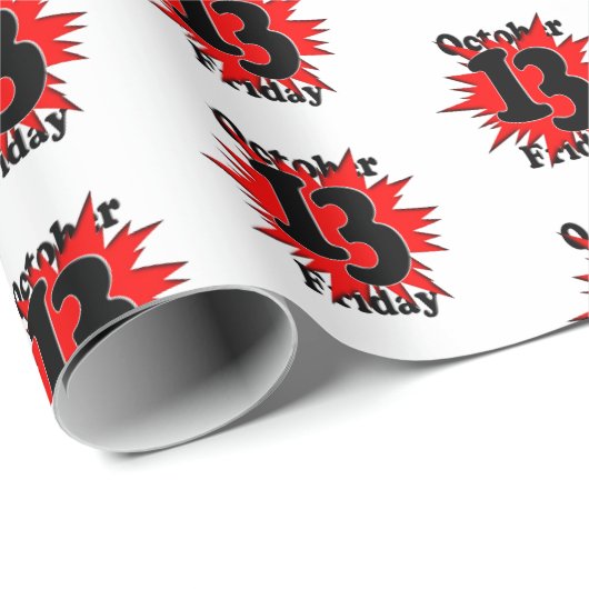 October, Friday the 13th Cadeaupapier (Rol Hoek)