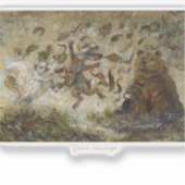 October Fun Whimsical Autumn Forest Animals Sticker (Voorkant)