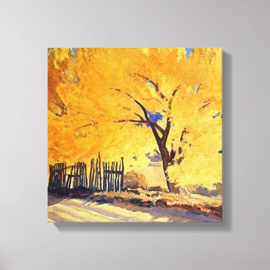 “October Gold” van Maynard Dixon Canvas Afdruk (Voorkant)