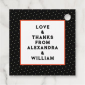 October Halloween Bruiloftsfeestje Bedankjes Labels (Achterkant)