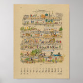 October Happy Notes Kalender 2022 Poster (Voorkant)