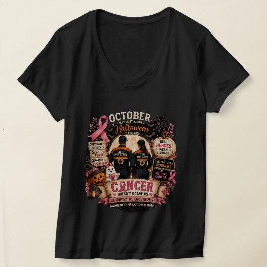 October Helden™ | Burgerbescherming Borstkanker A T-shirt (Laagn)