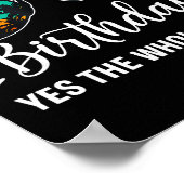 October Is My Birthday Yes The Whole Month Birthda Poster (Hoek)