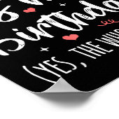 October Is My Birthday Yes The Whole Month  Poster (Hoek)