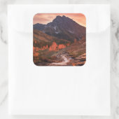 October Light on Headlight Basin Vierkante Sticker (Tas)