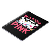 October We Wear Pink Nurse Breast Cancer Awareness Notitieboek (Linkerzijde)